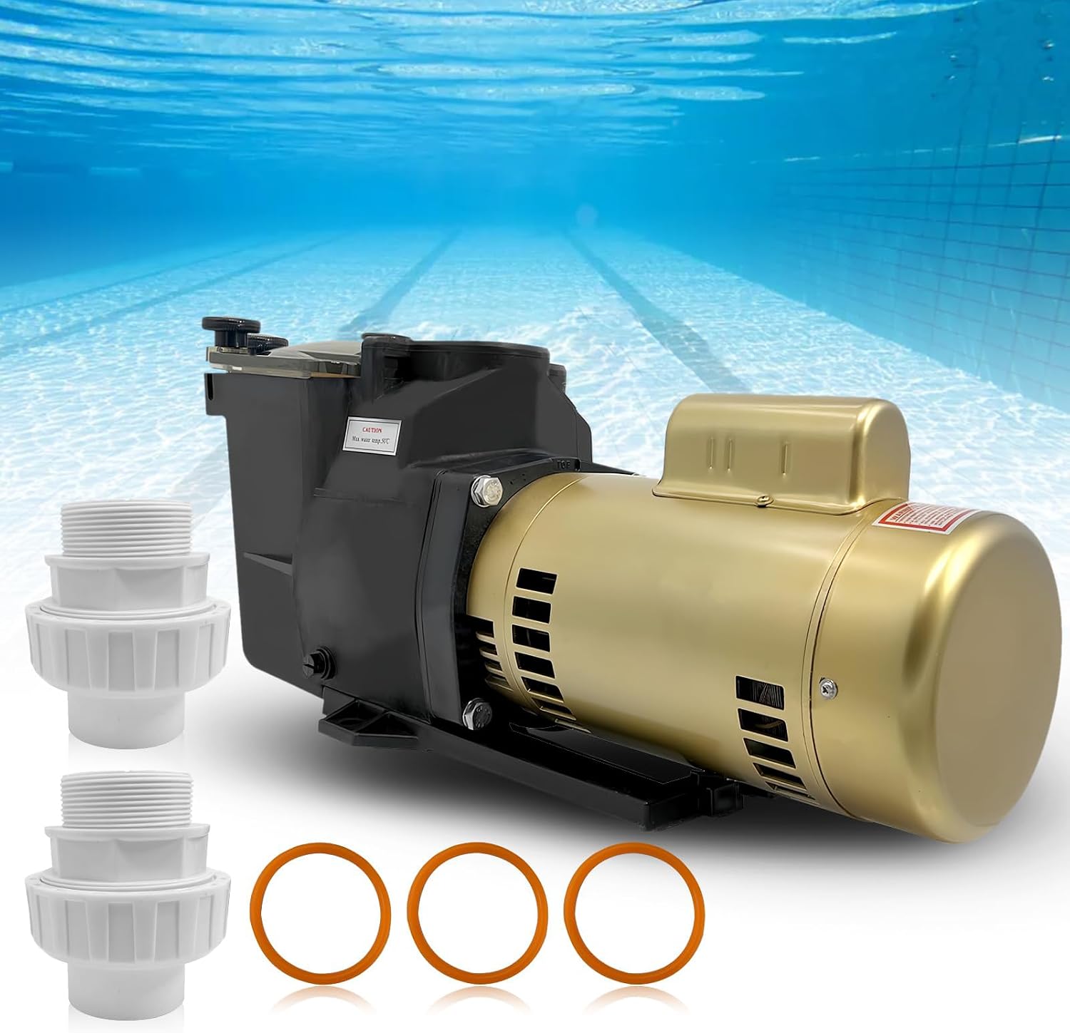 W3SP2621X25 Super Pool Pump, 2.5 HP 230V Single Speed Pool Pumps, Replacement for Hayward Super Pump SP2621X25, High Speed Pool Pumps for inground Pool and Spa