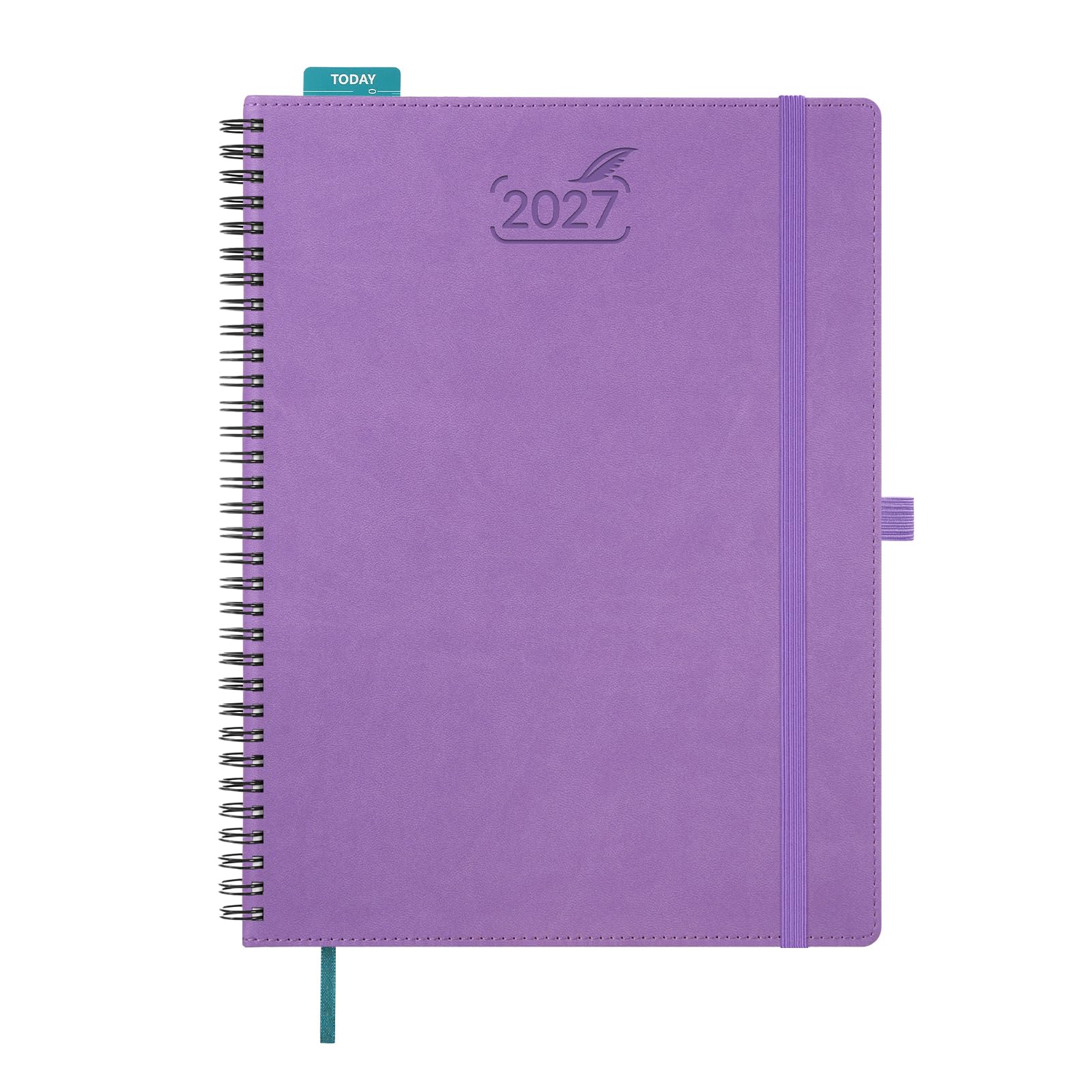 BEZEND 2027 Diary A4 Week to View with Vertical Timeslots Spiral Softcover — image 1
