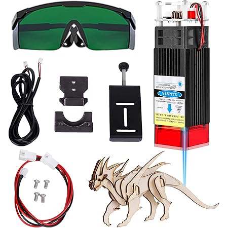 Sovol 3D 40W Engraving Laser Module (5W Output Optical Power), CNC Laser Head Kit with Eye Protection Design, for SV Series & Ender Series 3D Printers and CNC Engraving Cutting Machine