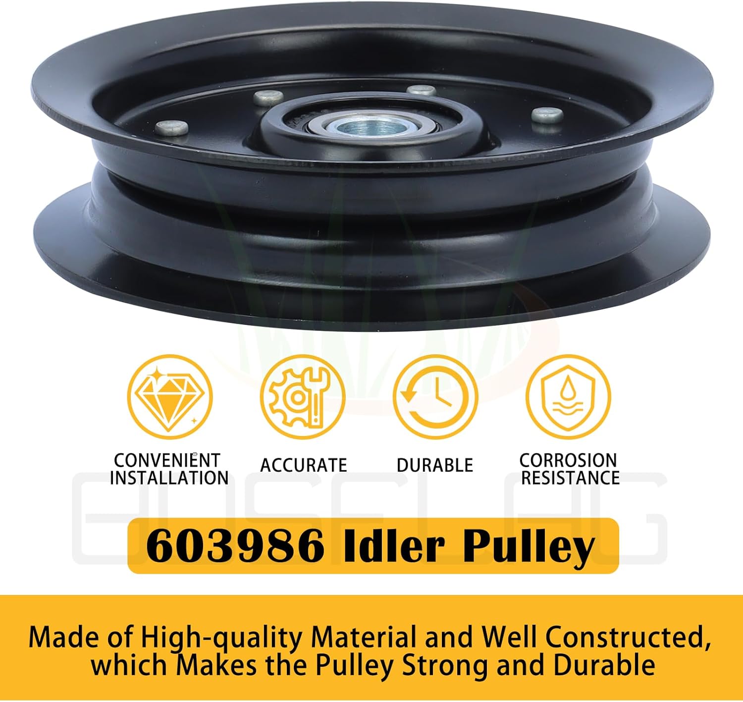 605512 Pulley with 604219 604231 Idler Pulley Replaces Hustler 604231 Idler Pulley 604231 Hustler Deck Pulley Hustler Raptor Pulley 603986 Hustler Part 604231 Pulley 605512 Hustler Deck Pulley