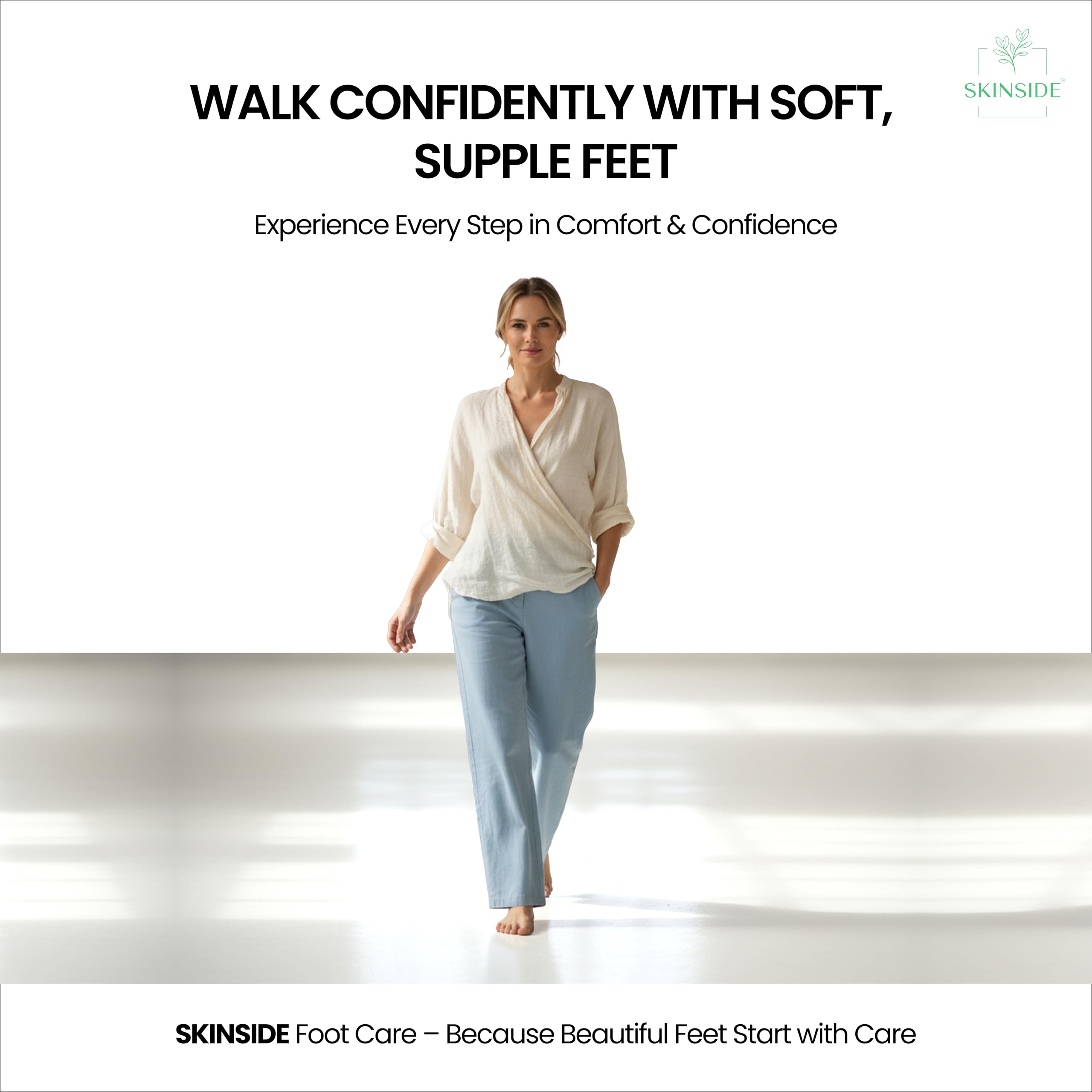 SkinSide 20% Urea Foot Roll On for Cracked Heels & Dry Feet | Lactic Acid + Salicylic Acid | Callus Remover & Heel Repair Serum | Softens Rough Skin | Non-Sticky Formula | 50ml - Image 7 thumbnail