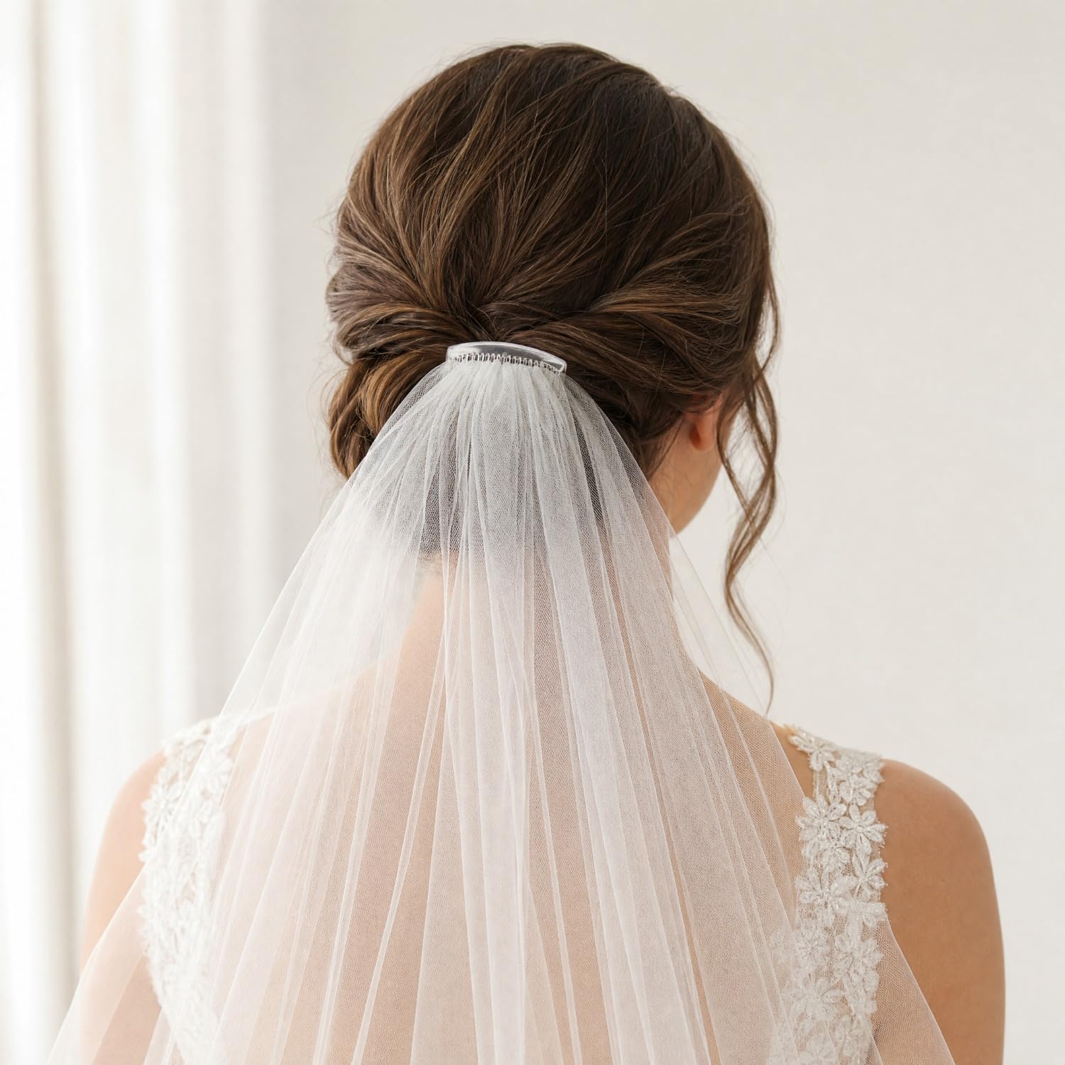 Paquete de 28 peines laterales de plástico blanco transparente con dientes largos, horquillas, pasadores, abrazaderas, lazos para mujer, velo de boda, tocado decorativo, accesorios para moño francés