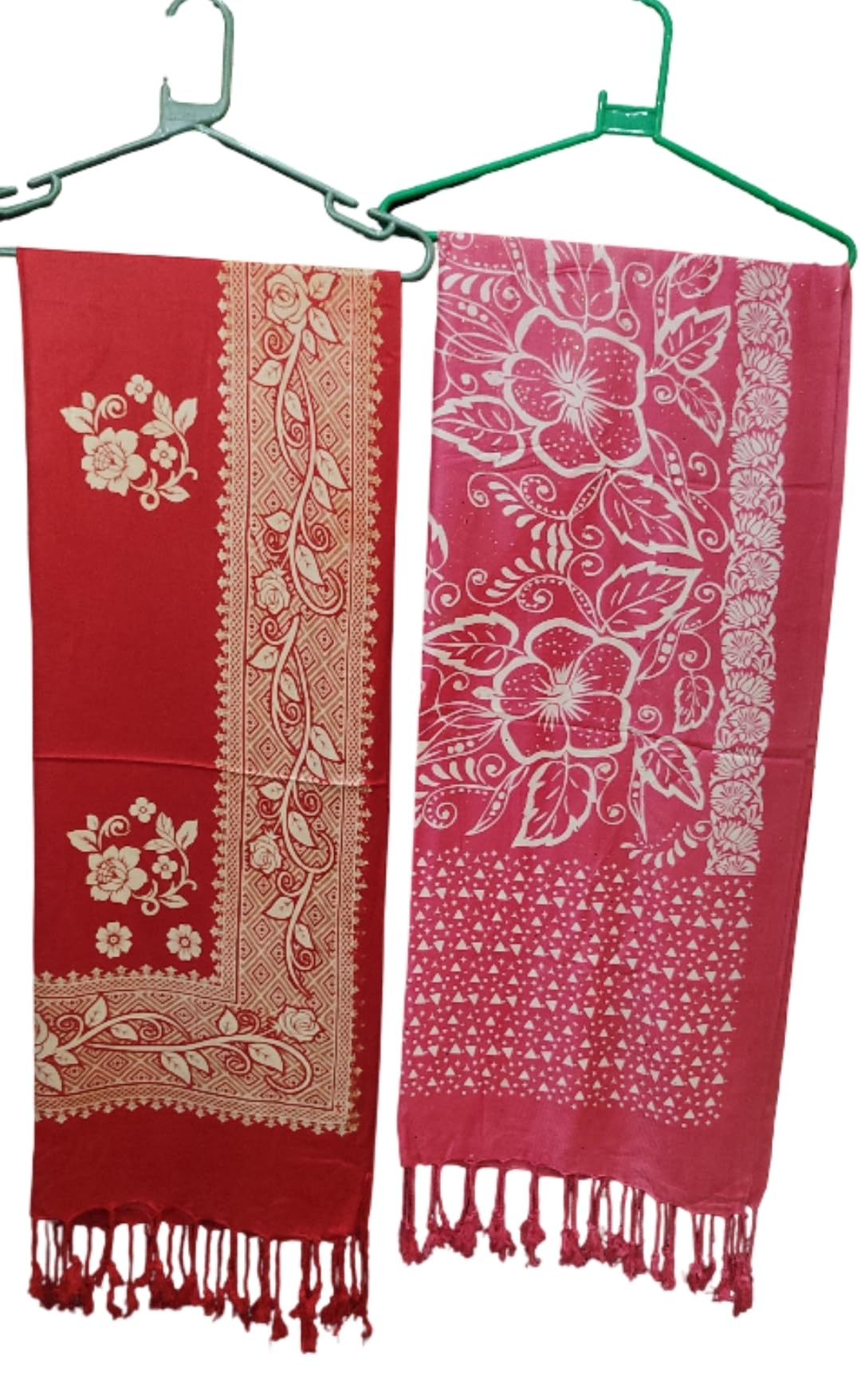 Women's Viscose Casual Scarf, Solid Colour Stole with Tassels, Soft Skin-Friendly-image-4