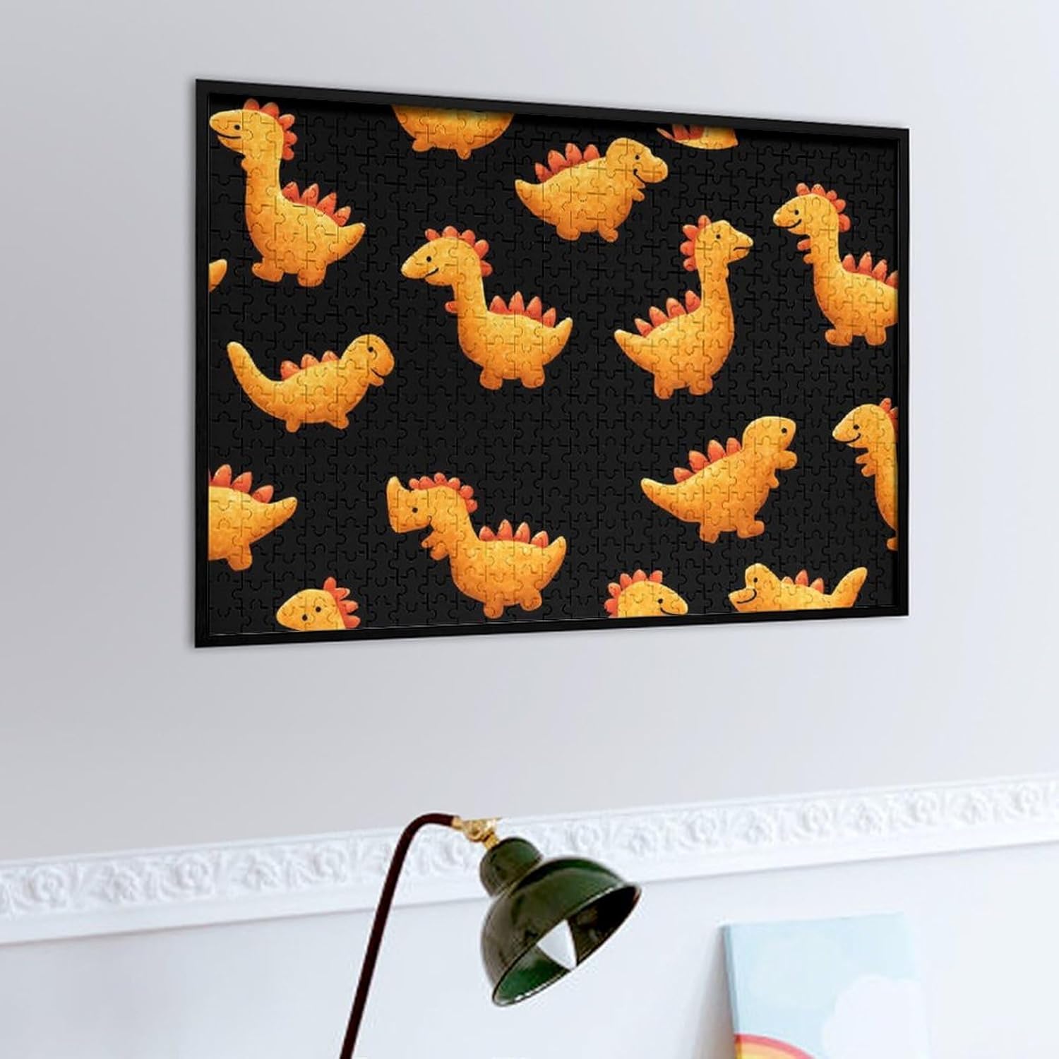 Dinosaur Chicken Nuggets Puzzles for Adults 500 PCS Wooden Jigsaw Puzzle Wall Decor Christmas