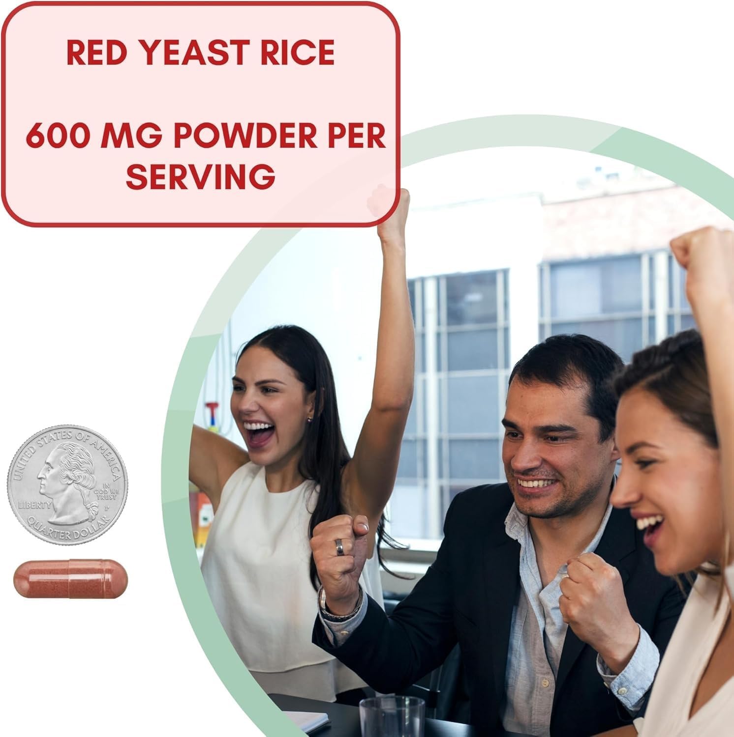 Spring Valley Red Yeast Rice, 600 mg, 120 Count, Dietary Supplement - Set by Basket Goods