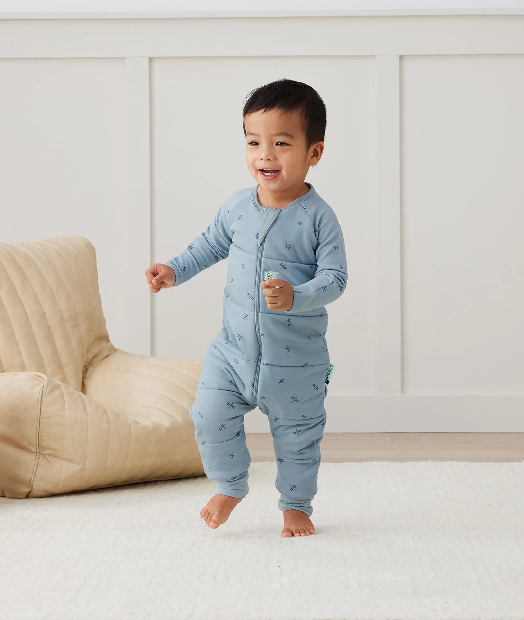 ergoPouch Sleep Onesie 2.5 TOG, Warm Baby Romper & Sleep Layer with Full-Zip, Guarding Against Blankets - Image 3