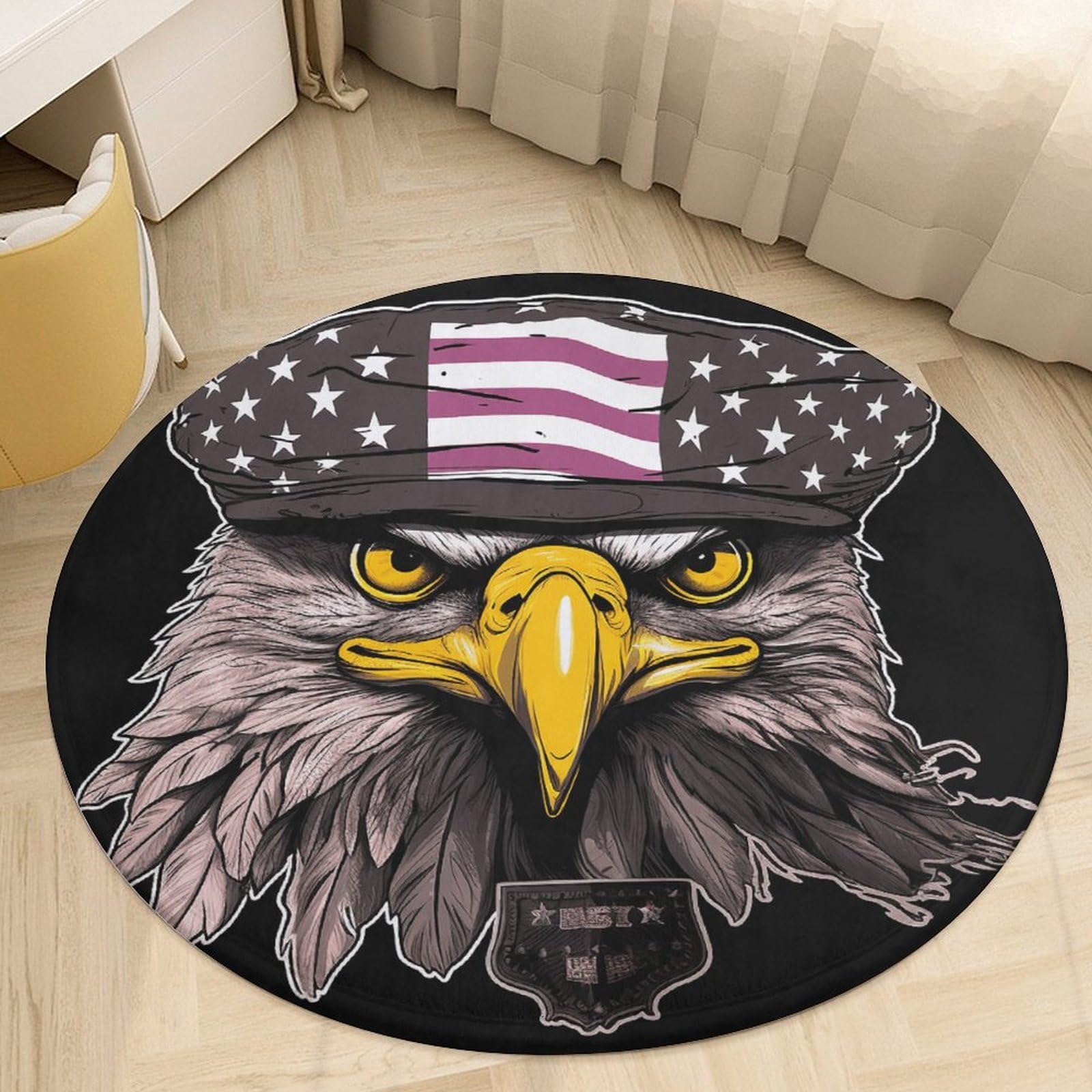 Tapis de cuisine lavable antidérapant et absorbant motif aigle