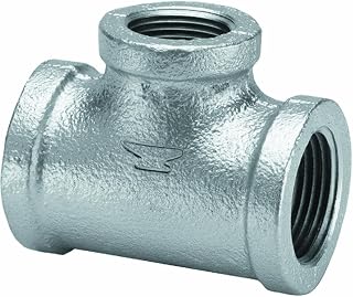 Anvil 8700121059, Malleable Iron Pipe Fitting, Tee, 1-1/4" NPT Female, Galvanized Finish