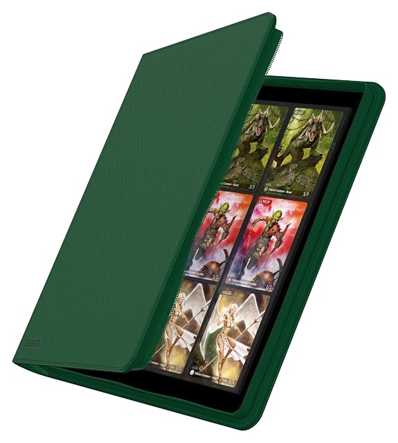 Foto 3 de 8 de Ultimate Guard 12-Pocket QuadRow ZipFolio XenoSkin Verde