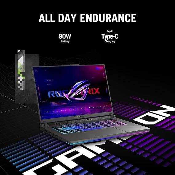 ASUS ROG Strix G16 Gaming Laptop 2024, 16 240Hz QHD+, Intel 14th Gen Core i9-14900HX (Up to 5.8GHz), GeForce RTX 4060, 32GB DDR5, 1TB SSD, Backlit KB, Wi-Fi 6E, Win11 Pro & MS Office Lifetime License