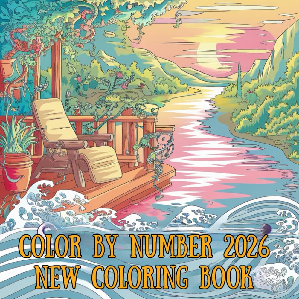Color By Number 2026 New Coloring Book: Idyllic Animals, and Countryside Scenes for Relaxation and Mindfulness