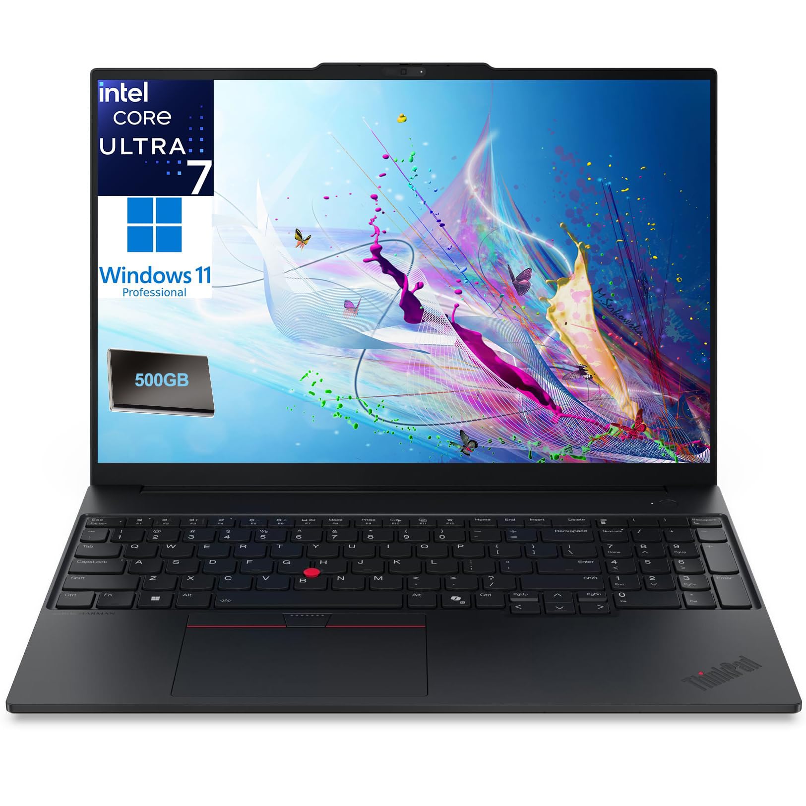 Lenovo ThinkPad E16 Laptop, Intel Ultra 7 255H, 32GB DDR5 RAM, 1TB SSD