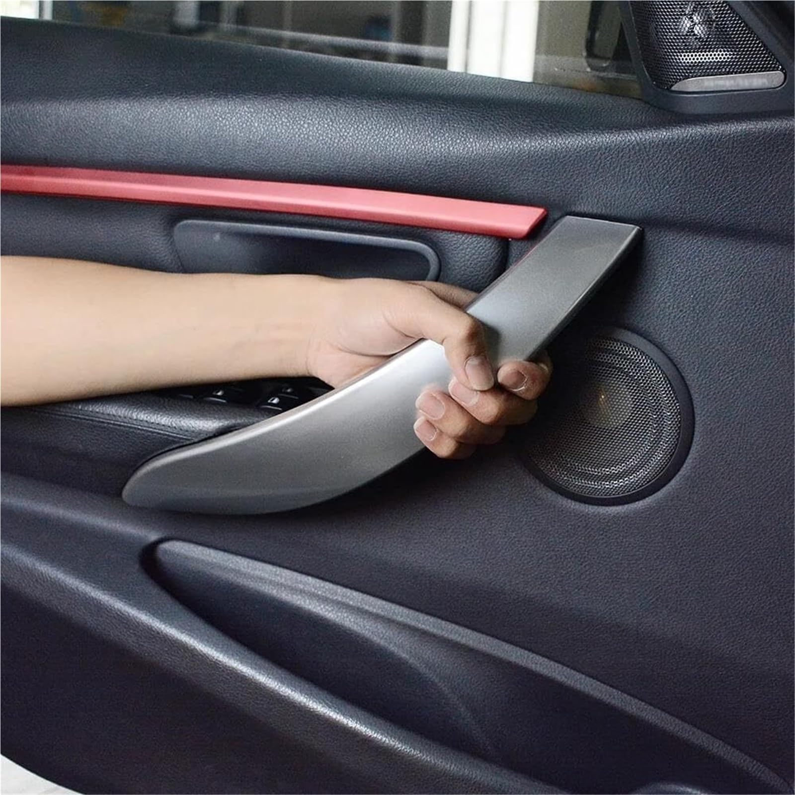 Auto-Innentürgriffe Innentürgriff für BMW F30 3GT F80 F31 F32 F33 F34 F35 F36 3 4 Serie 2012-2019(Silber)