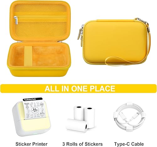 Miniatura 8 de Supmay Funda para cámara instantánea para niños DylantoAnchiooMeetrye impresión instantánea, estuche de almacenamiento de viaje para cámara digital