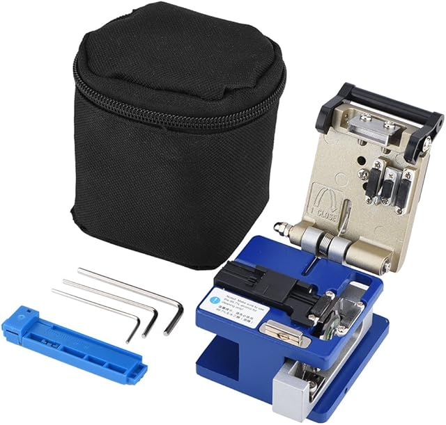 Tosuny 36,000 Cleaves Optic Fiber Wire Cleaver High Precision Optic Fiber Cable Stripping Cutter Tools Cleaves with Bag