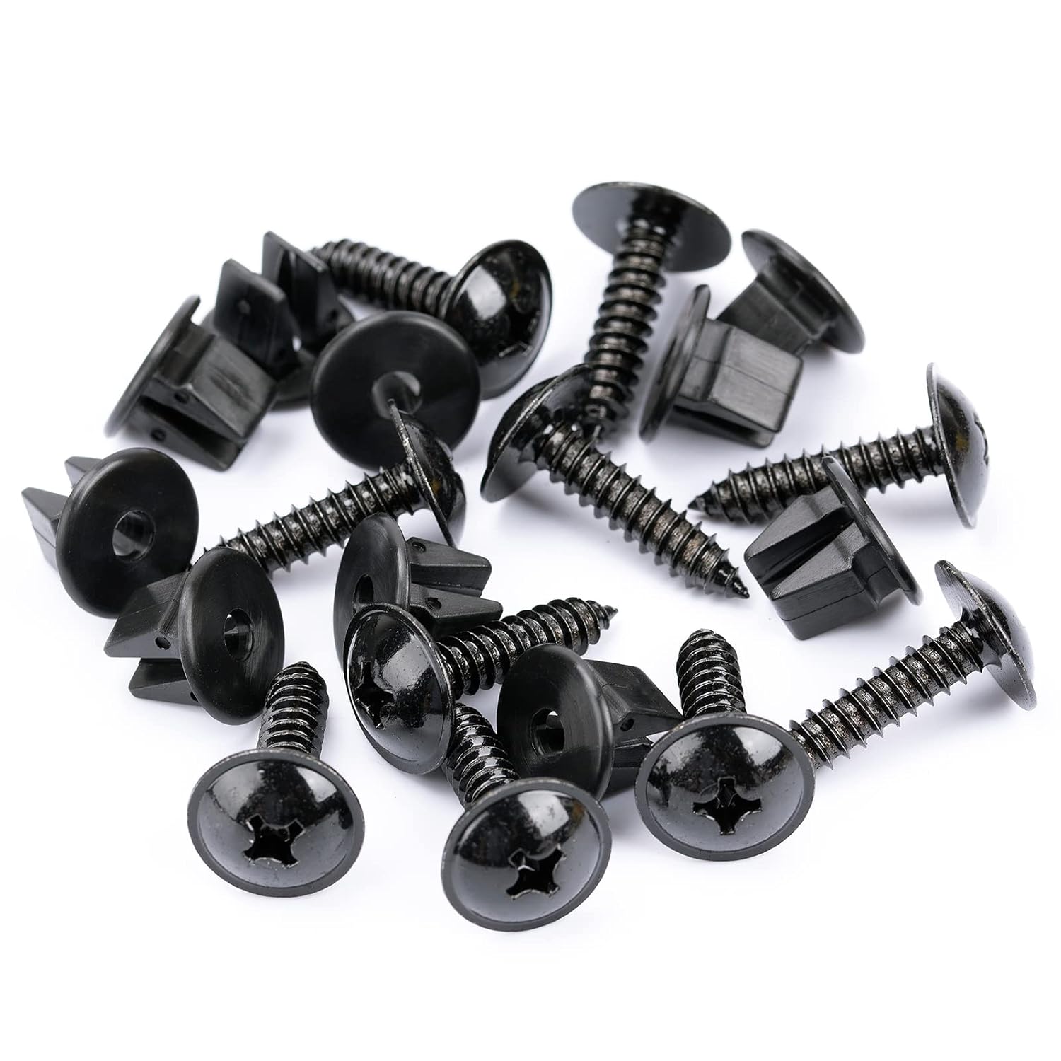 OAUTOO 10sets Wheelhouse Liner Screw & Nut Kit for Hyundai 12493-06257-E, 86848-22000 (Pack of 2)