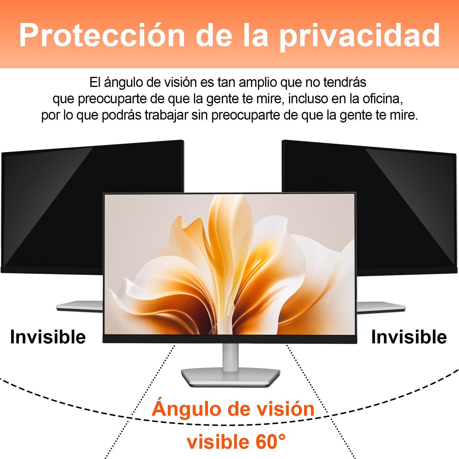 STARY Pantalla de Privacidad para Monitor de 27" (16:9) - Filtro Antirreflejo y de Luz Azul - Película Protectora Extraíble - Compatible con Acer, DELL, HP, Lenovo, Samsung, Toshiba