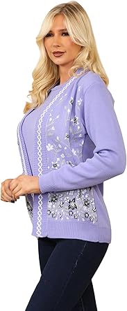 White Floral Applique Cardigan - TK Maxx UK