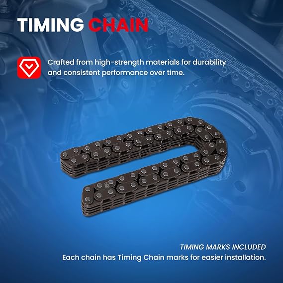 MOCA Timing Chain Kit Fit 1994-2003 for Chevrolet S10 & 1995-2002 for Pontiac Sunfire & 1994-2003 for GMC Sonoma & 1996-2000 for Isuzu Hombre L4 2.2L