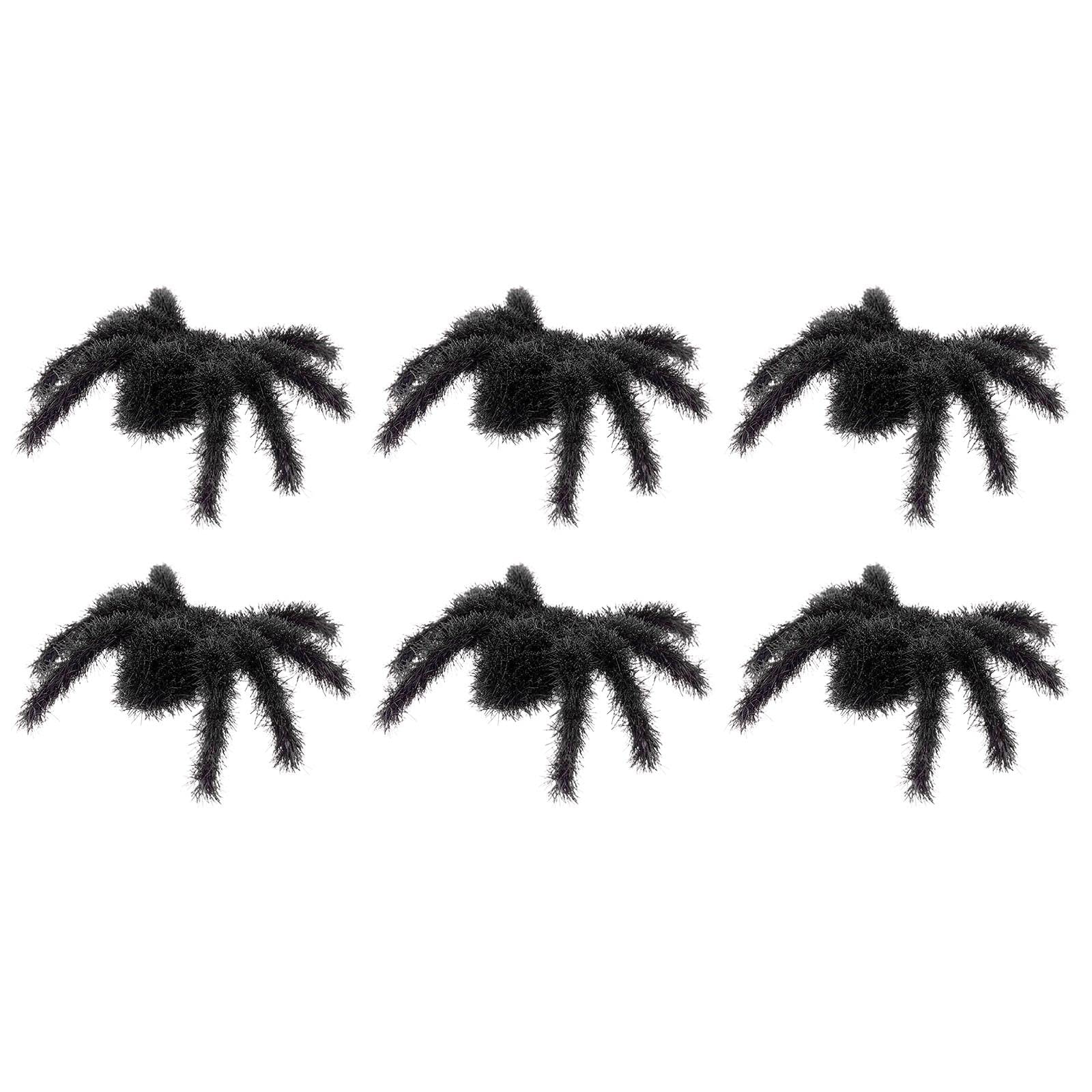 Halloween 6PCS Flocking Horror Simulation With Burr Animal Props Party Decorations for Women (C, One Size)
