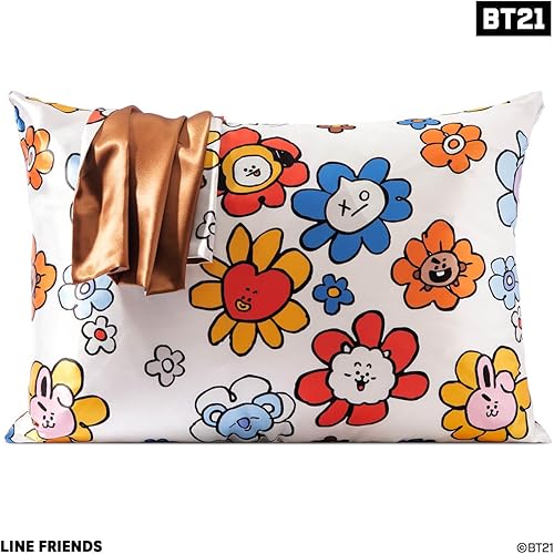 Vista 50 de Kitsch x Elf - Funda de almohada de satén con cremallera de tamaño queen/estándar, para el cabello y la piel, funda más suave que la seda, lavable a