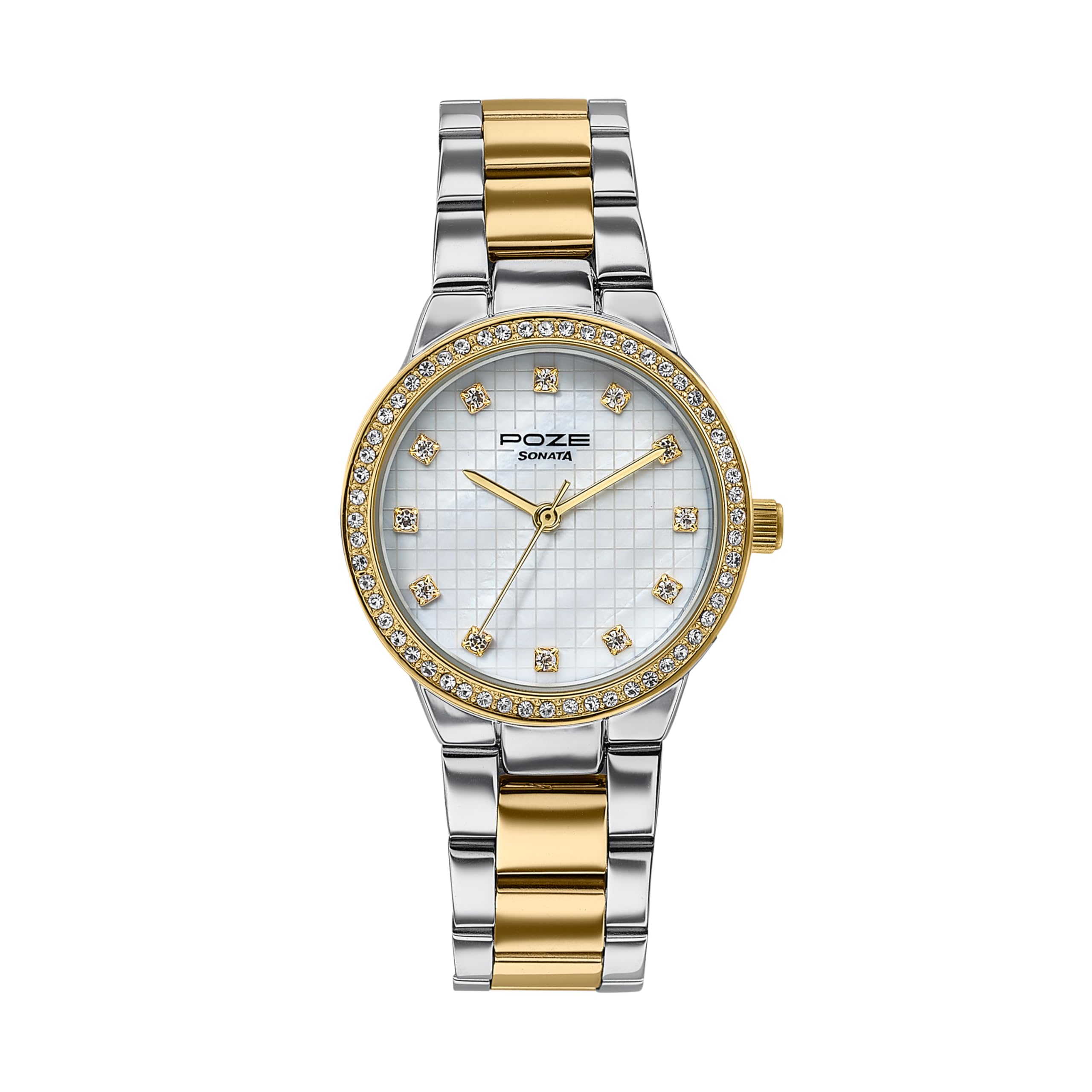 Bi Metal Breeze Quartz White Round Dial Women's Watch | Stainless Steel Material | Multi Color Band - SP80120BM01-image-26