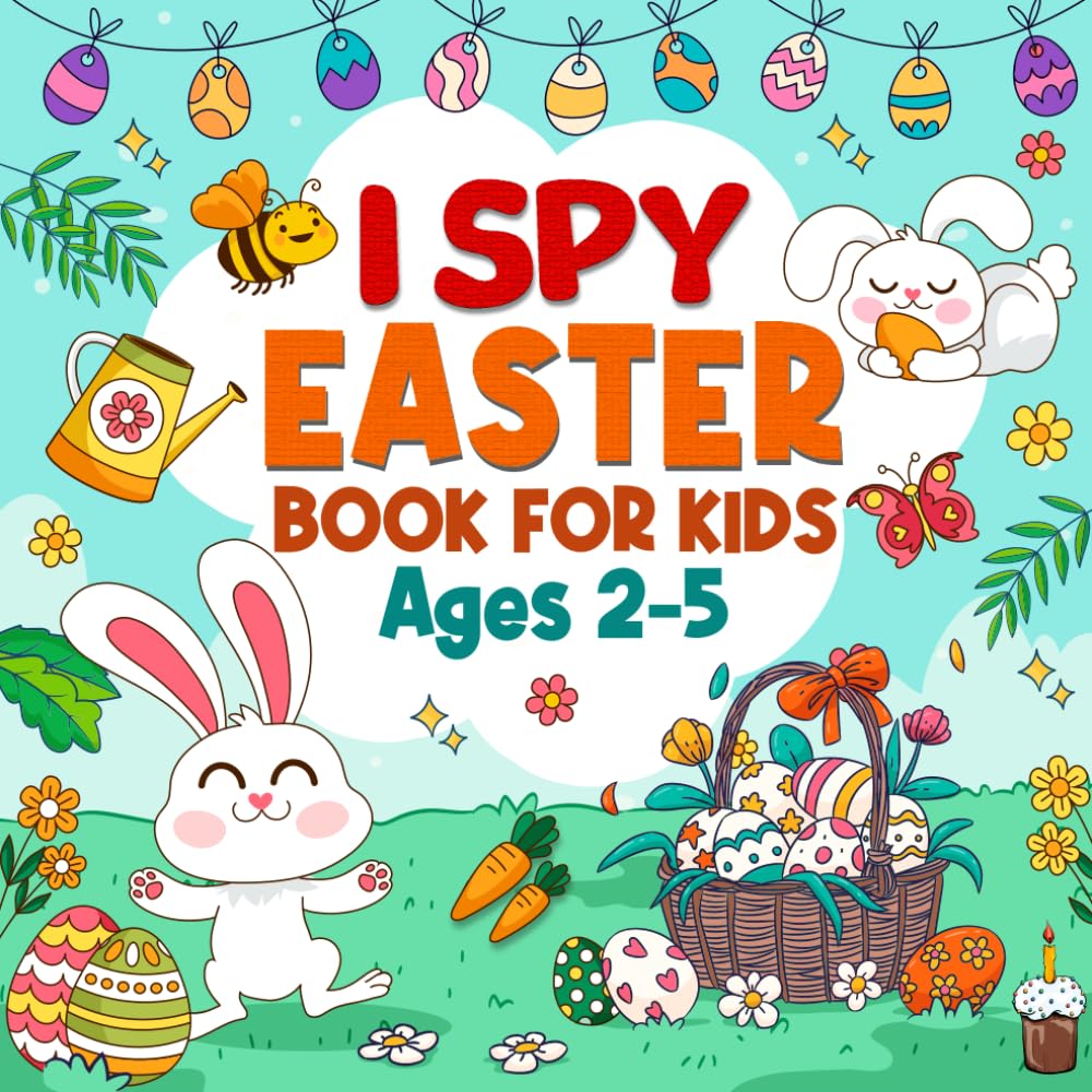- I Spy Easter Book for Kids Ages 2-5: Interactive Color and Learn Book with a Guessing Game Adventure for Toddlers and Preschoolers
