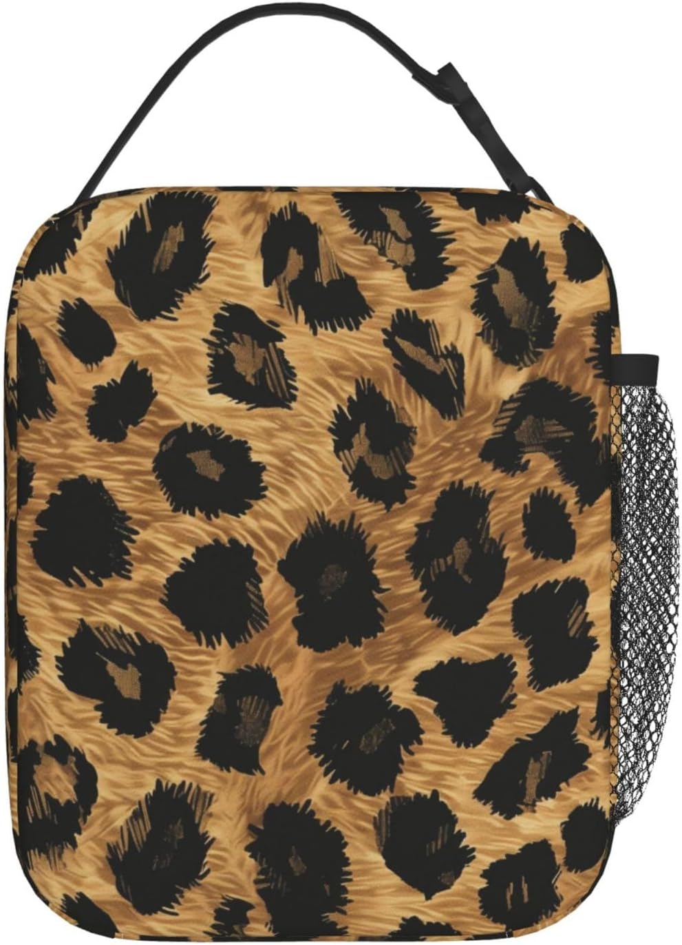 Leopard Print Insulated Lunch Box for Women Men Leopard Print Lunch Bag for Work,Picnic,Travel,Hiking,Beach Polyester