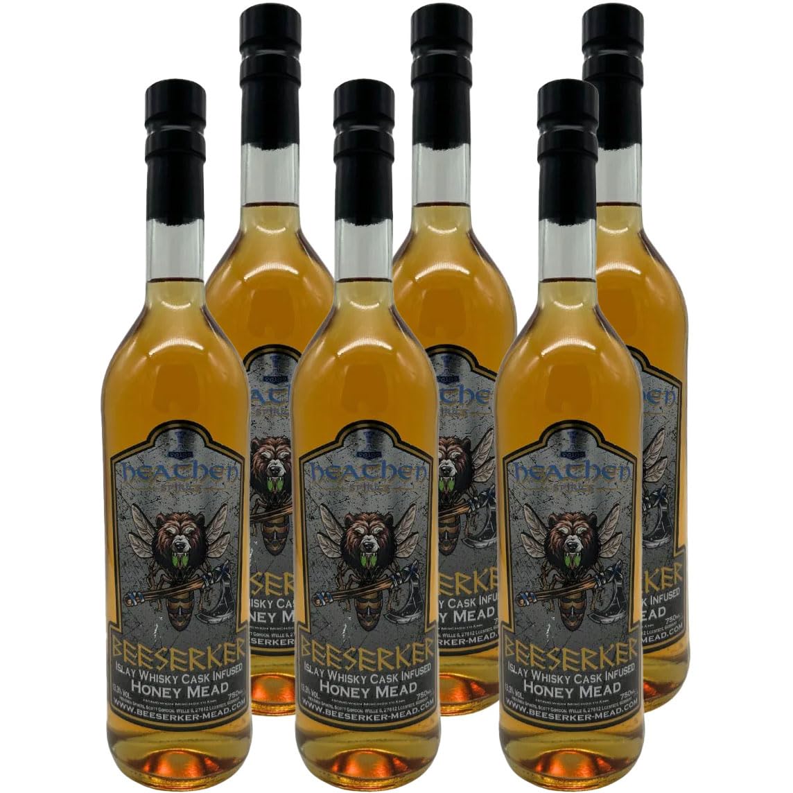 Beeserker - Met aus dem Islay Cask - Honigwein aus dem Whiskyfass | 13,3 % Vol. | 750 ml | limitierte Abfüllung (6 Flaschen, 4500, milliliter)