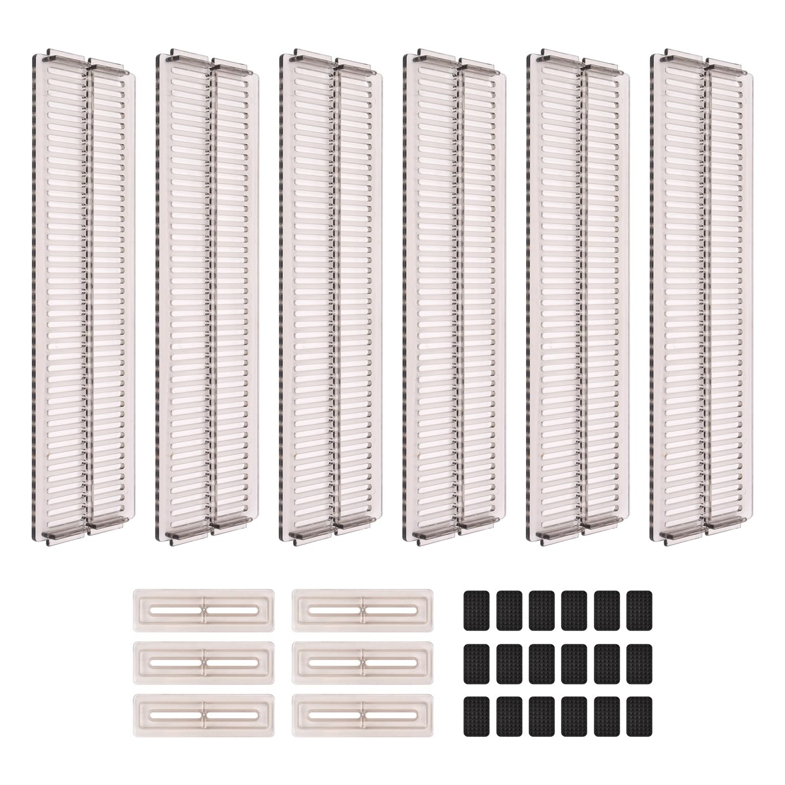 Schubladenteiler, 25,4–50,8 cm, verstellbare Schubladen-Organizer-Trennwände, ausziehbare Kunststoff-Schubladentrenner, Schrank-Organizer für Küche, Schlafzimmer, Büro, Schreibtischschublade,
