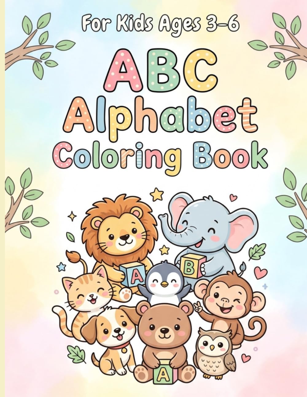 ABC Alphabet Coloring Book: Learn English Alphabet with Cute Animals