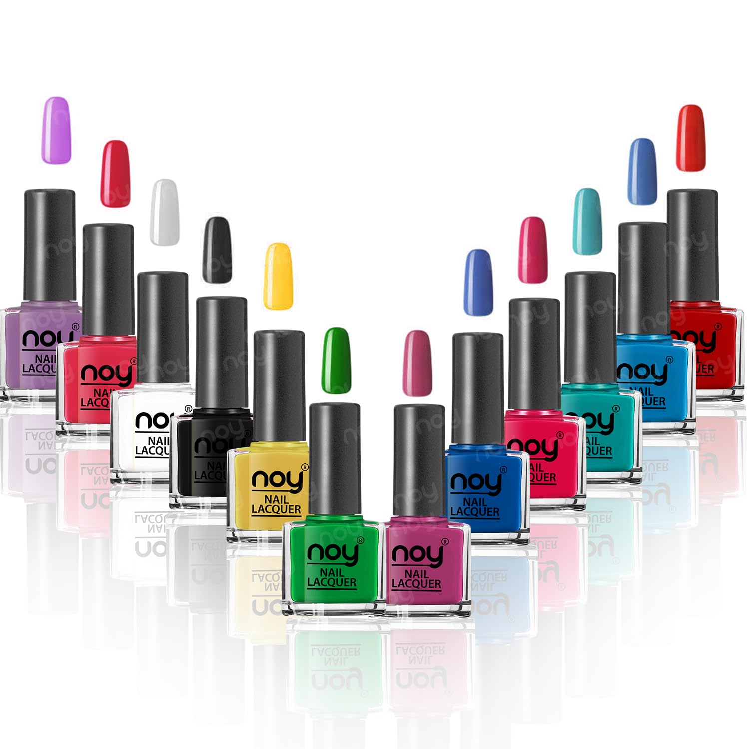 Noy Nail Polish Combo High Shine Long Wear Quick Dry Nail Paint Set Pack of 12-image-46