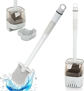 PRIME ESSENTIALS I Adhesive Toilet Brush with...,