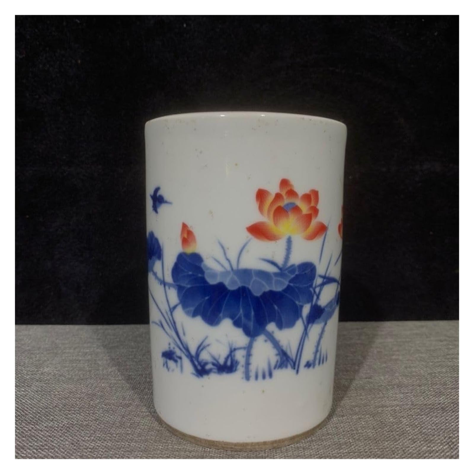 Bzgpmfud One Color Vase Desktop Chinese Lotus Leaf Pen Holder Living Room Table Decoration