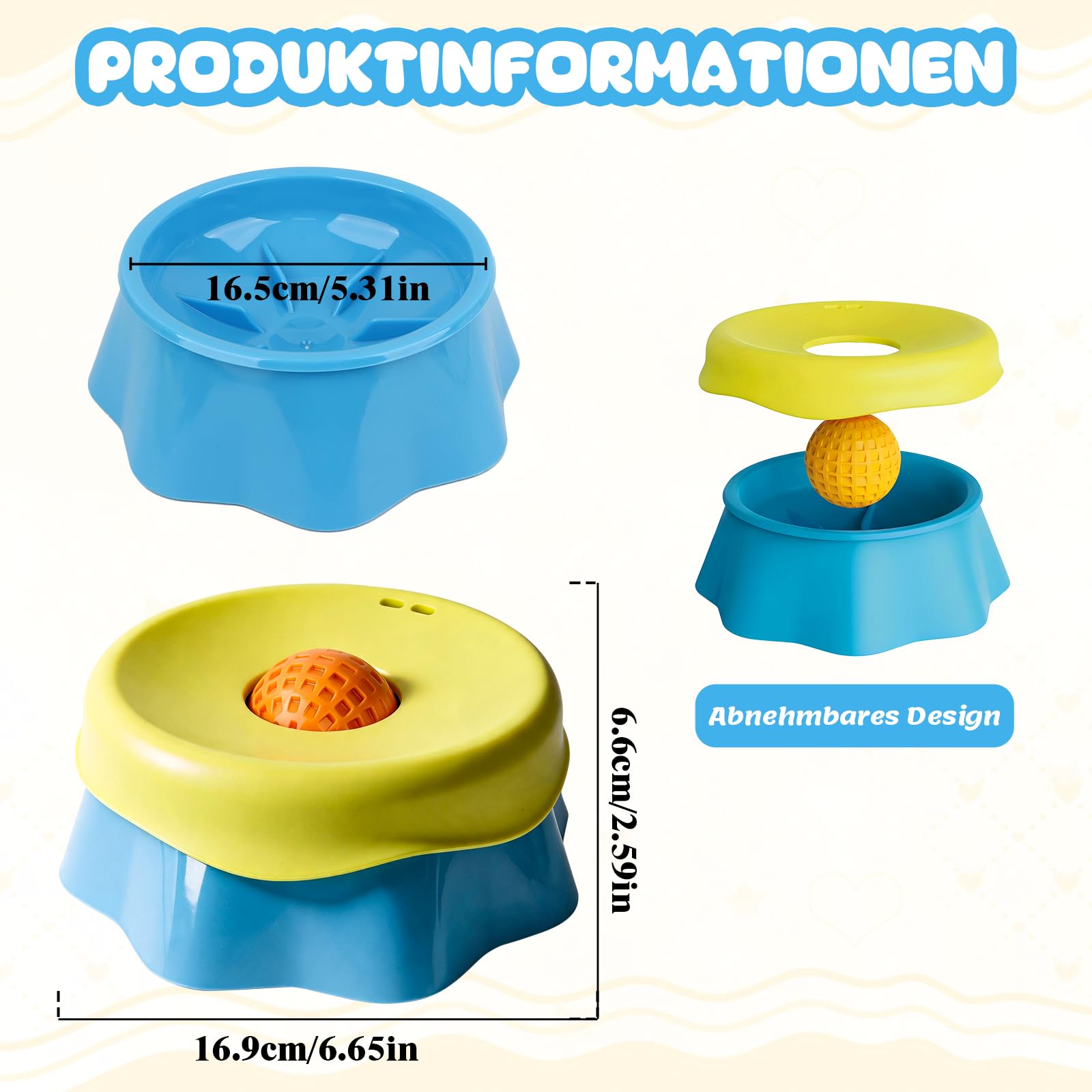 Palla per cani in silicone, ciotola per cani per liquidi, ciotola per leccare cani, giocattolo per cani, palla per leccarsi, per ciotola anti soffocamento, giocattolo interattivo per cuccioli e