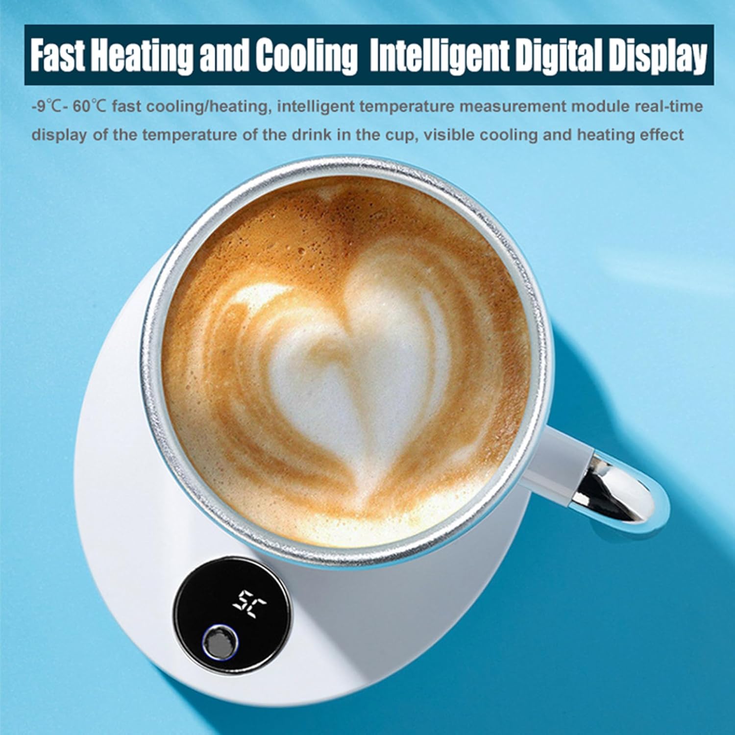 USB Mug Warmer, Constant Temperature Coffee Cup Warming Plate for Desk, Compact Design, Easy Maintenance, Strong Thermal Protection