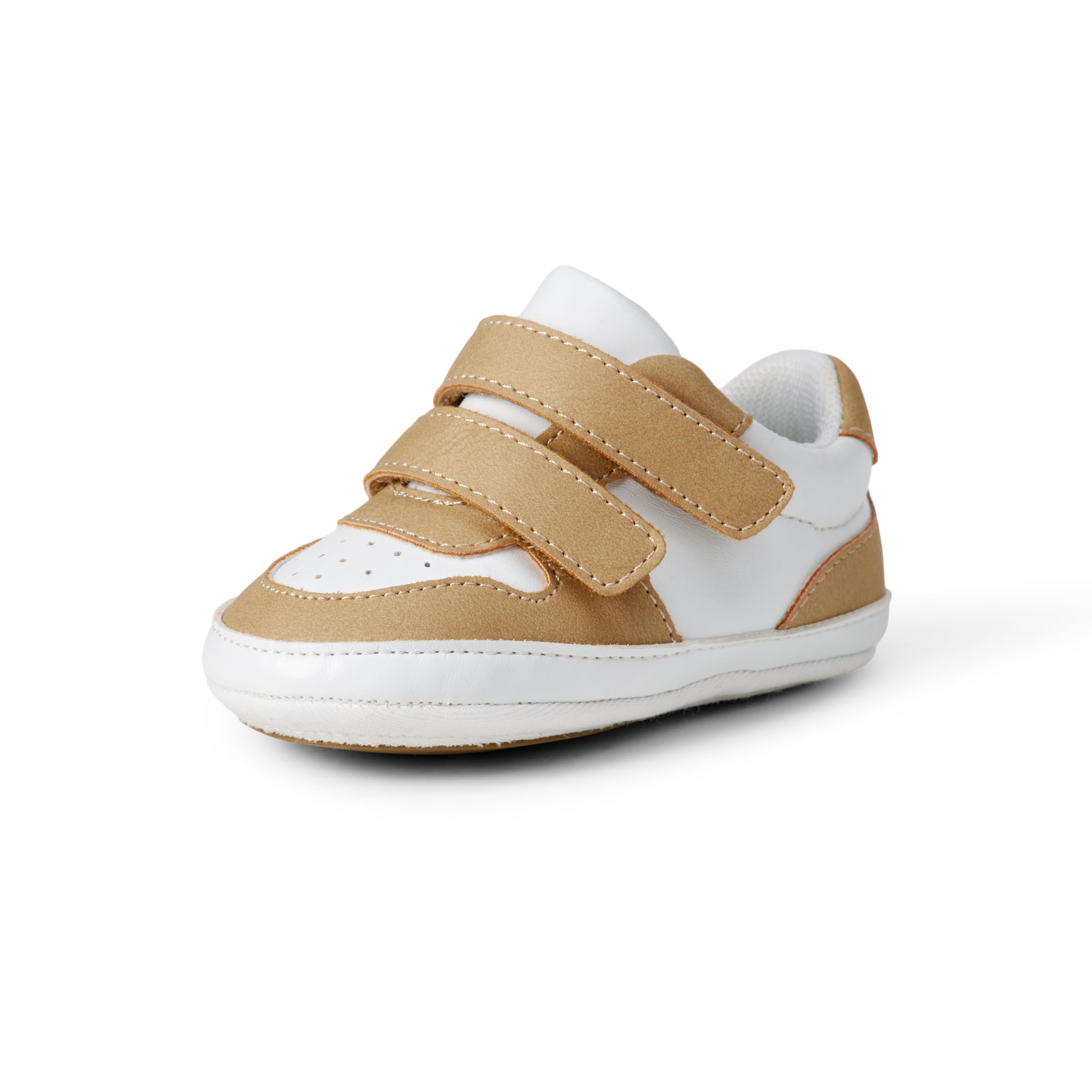 Amazon Essentials Zapatillas Tipo Court con Cierre de Gancho y Bucle Unisex Bebés 17 EU Arena