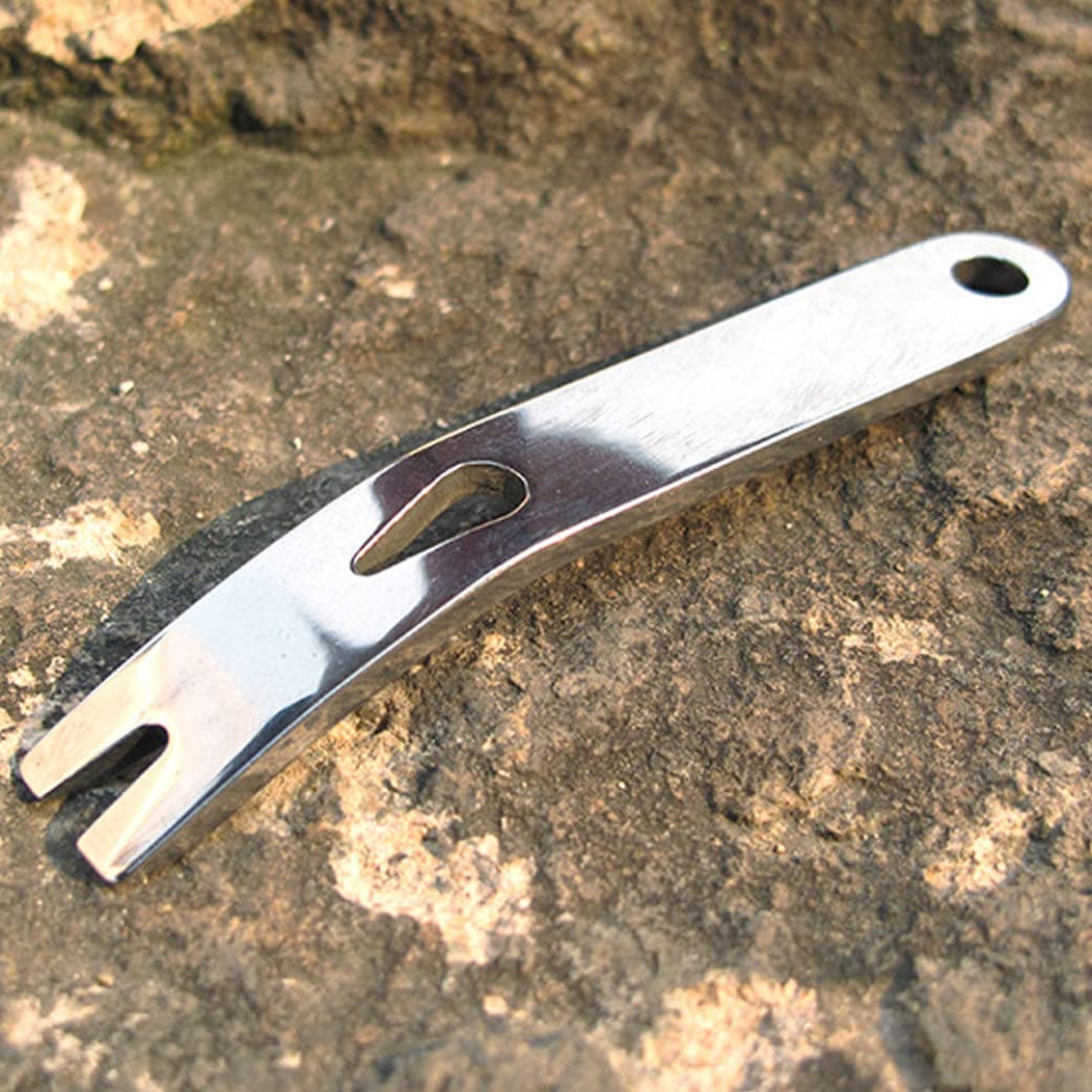 Barra de palanca de bolsillo portátil de acero inoxidable Palanca de apertura profesional para palancas de supervivencia Bushcraft