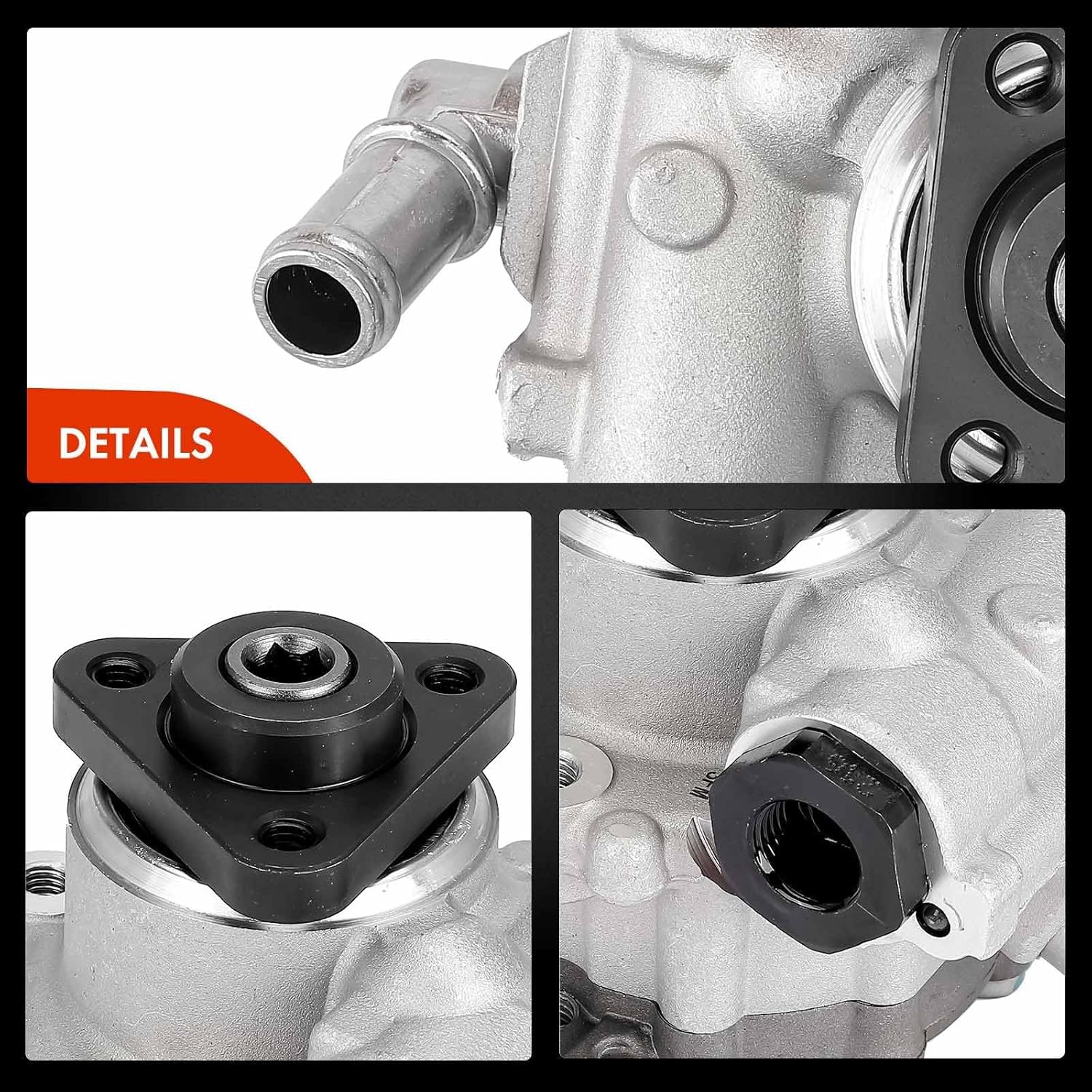 A-Premium Power Steering Pump Compatible with BMW E53 X5 2004 2005 2006 2007, 4.4L 4.8L, Replace # 32416766702
