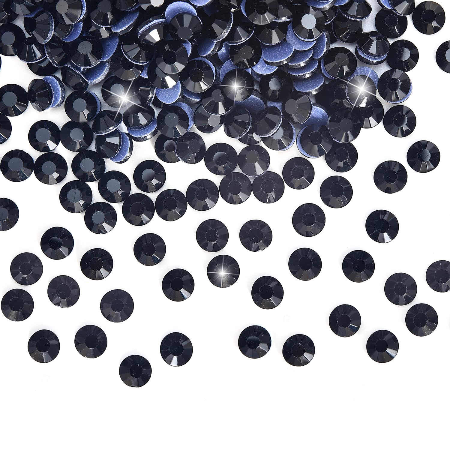 Beadsland Hotfix Strass, 2880pz Flatback Cristallo Strass per Artigianato Decorazione Fai da Te, azzurro, SS10, 2.7-2.9 mm