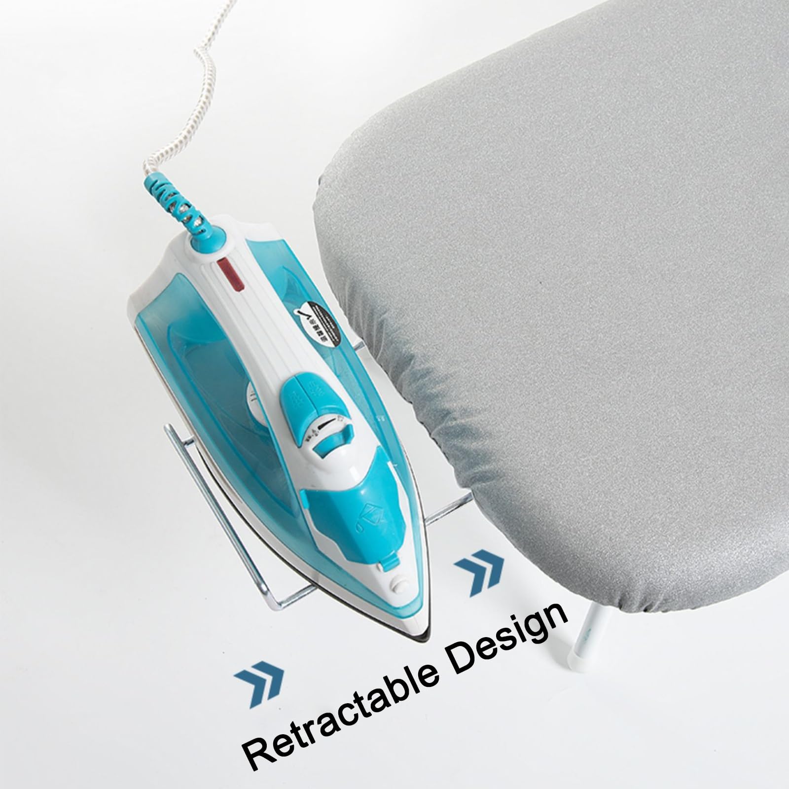 Tabla De Planchar De Mesa con Patas Plegables, Tabla De Planchar De Encimera Extra Ancha con Funda De AlgodóN, Mini Tabla De Planchar PortáTil para Costura, Sala De Manualidades, Hogar (Color : B, S
