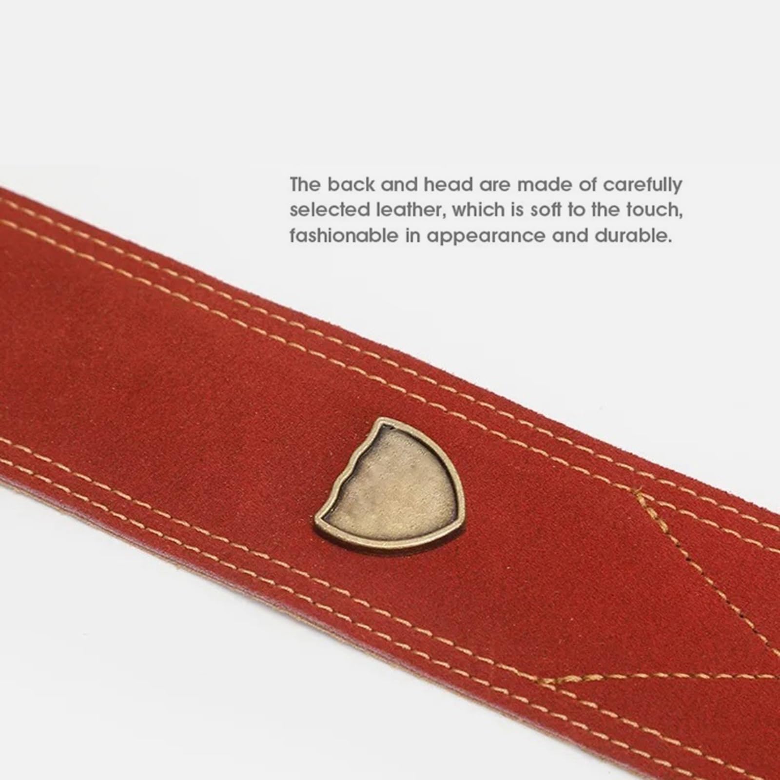 Correa de guitarra de piel sintética con diseño transpirable, hombro ancho de 52 mm, textura de poliuretano para tocar durante mucho tiempo. Correa de guitarra