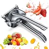 Manual Lemon Squeezer, Lemon Squeeze Juicer, Citrus Juicer Handheld Lemon Juicer, Stainless Steel Juicer, Citrus Press Manual Juicer Fruit Juicer Juice Squeezer Orange Juice Hand Press L-8.7