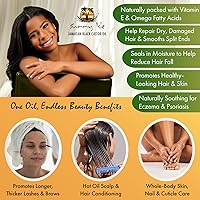 Vista 2 de Aceite de ricino jamaicano Sunny Isle para piel y cuerpo, extra oscuro, bote de 4 onzas