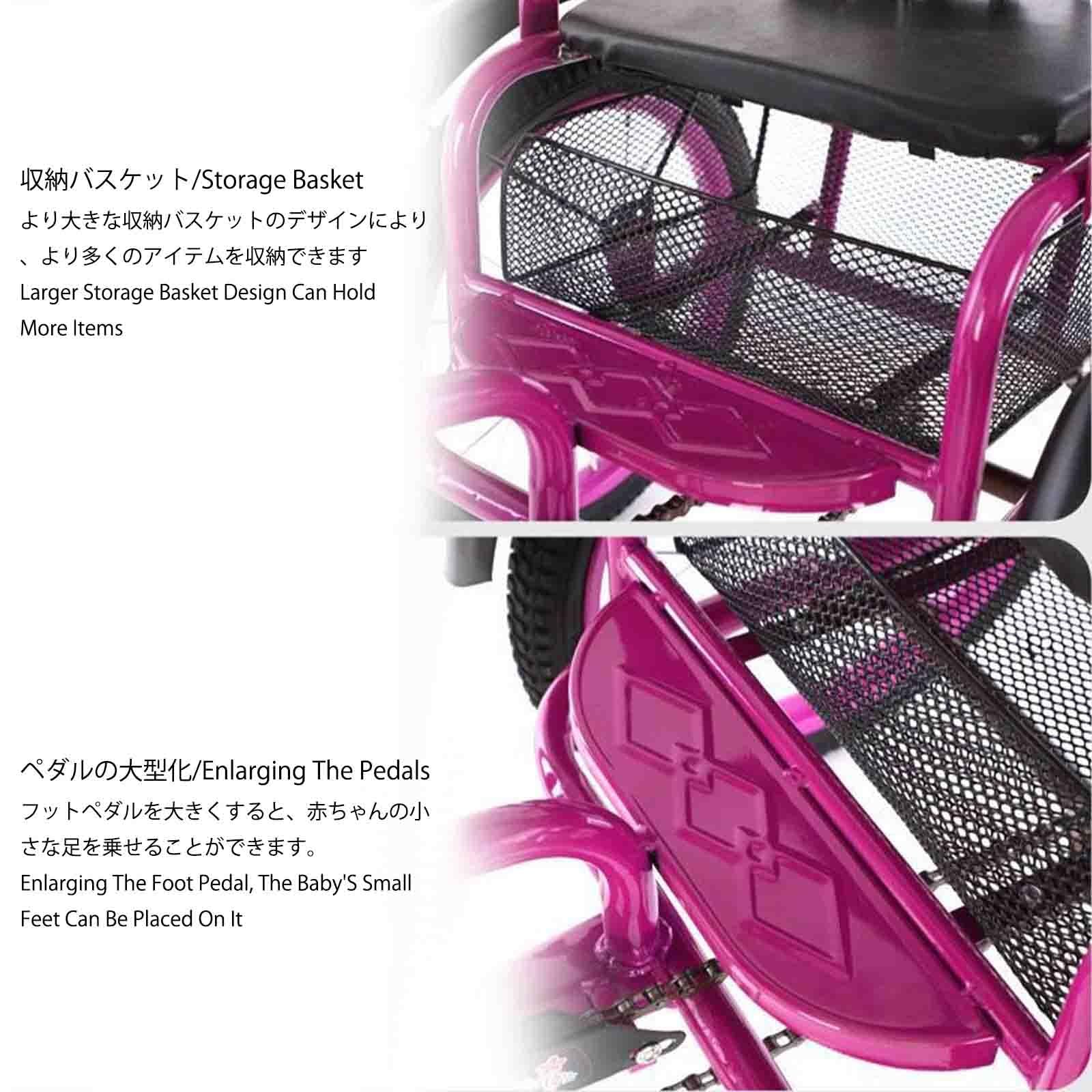 Amazon | 子供用シングルスピード三輪車 3～12歳向け、 16 インチの