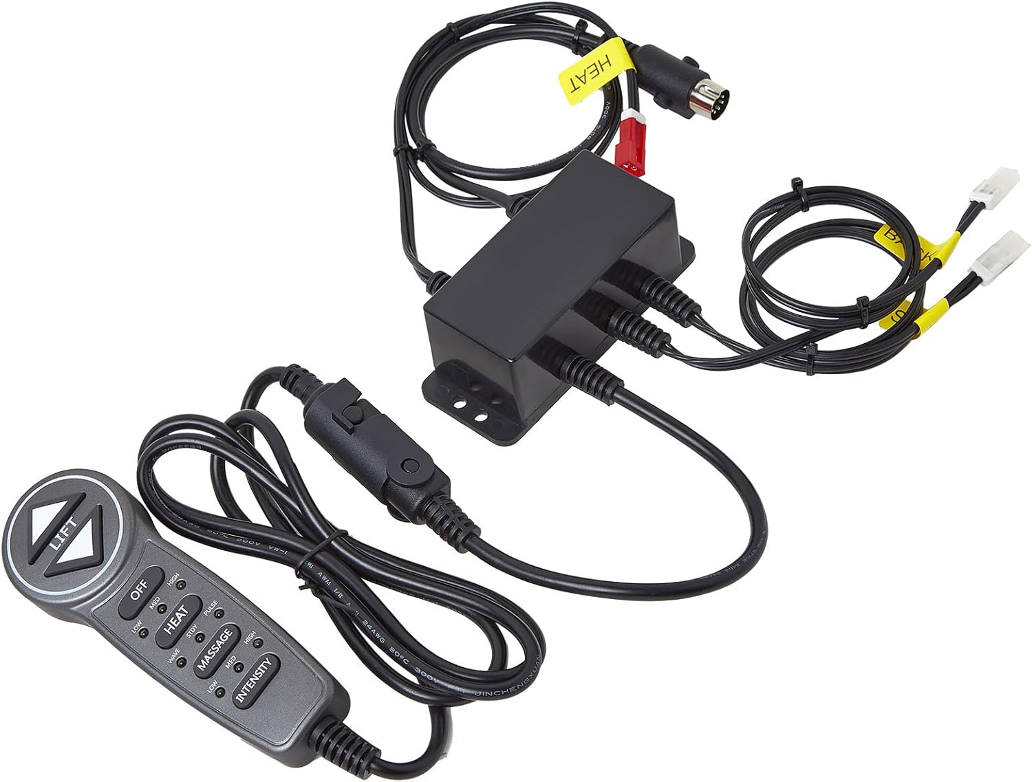 MLSK55 6 Button 8 Pin Remote Controller with Junction Box for Lift Chair with USB