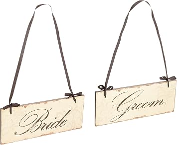 IMAX 47244-2 Bride and Groom Decorative Sign