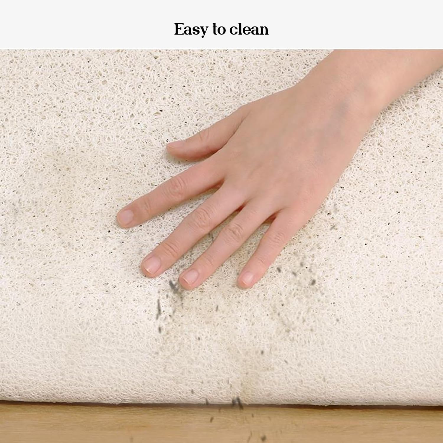 Shower Floor Mat Soft Scalloped Bathtub Mat Non-Slip PVC Loofah Massage Bathmat with Drainage Holes for Shower, Tub, Bathroom, Quick Drying(Style1,75 * 75cm)
