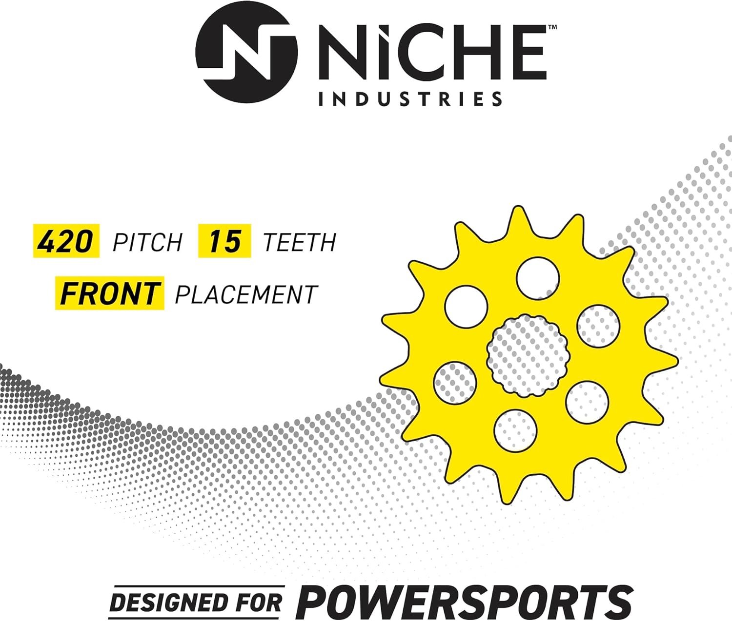 NICHE Drive Sprocket Chain Combo for Yamaha LB80 Chappy Front 15 Rear 32 Tooth 420V O-Ring 92 Links