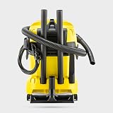 Kärcher WD 4 V-20/5/22 Heavy Duty Vacuum Cleaner WD 4 V-20/5/22 Super Absorbent Energy Efficient Wet/Dry Vacuum Cleaner with 20L Plastic Container, Plan Filter, 5 m Cable and 2.2 m Suction Hose - 4